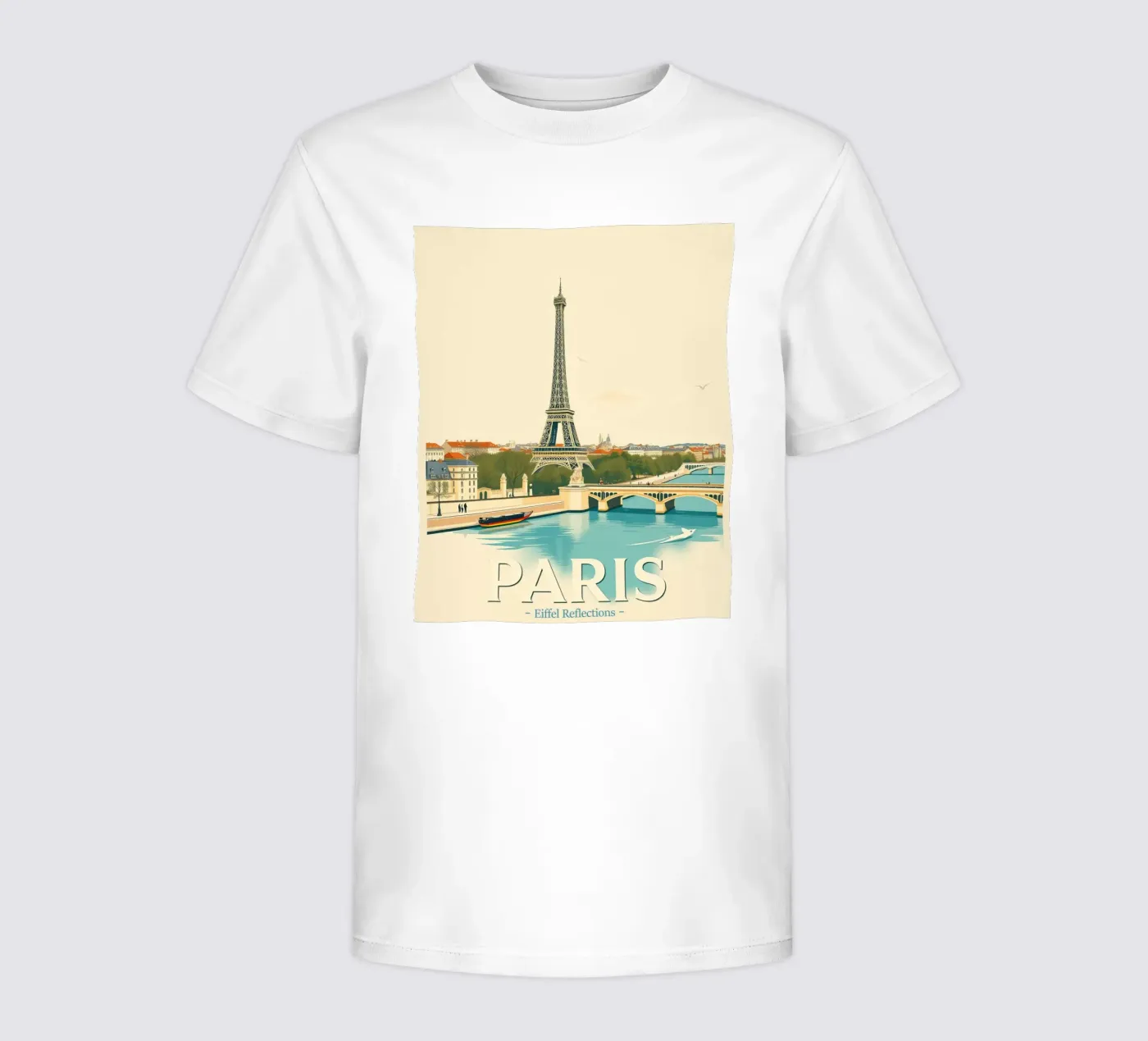 Parigi - Riflesso Eiffel t-shirt bambini da HicksShop