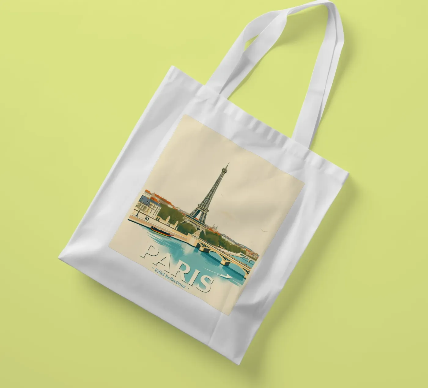 Paris - Eiffel Reflection tote bag by HicksShop
