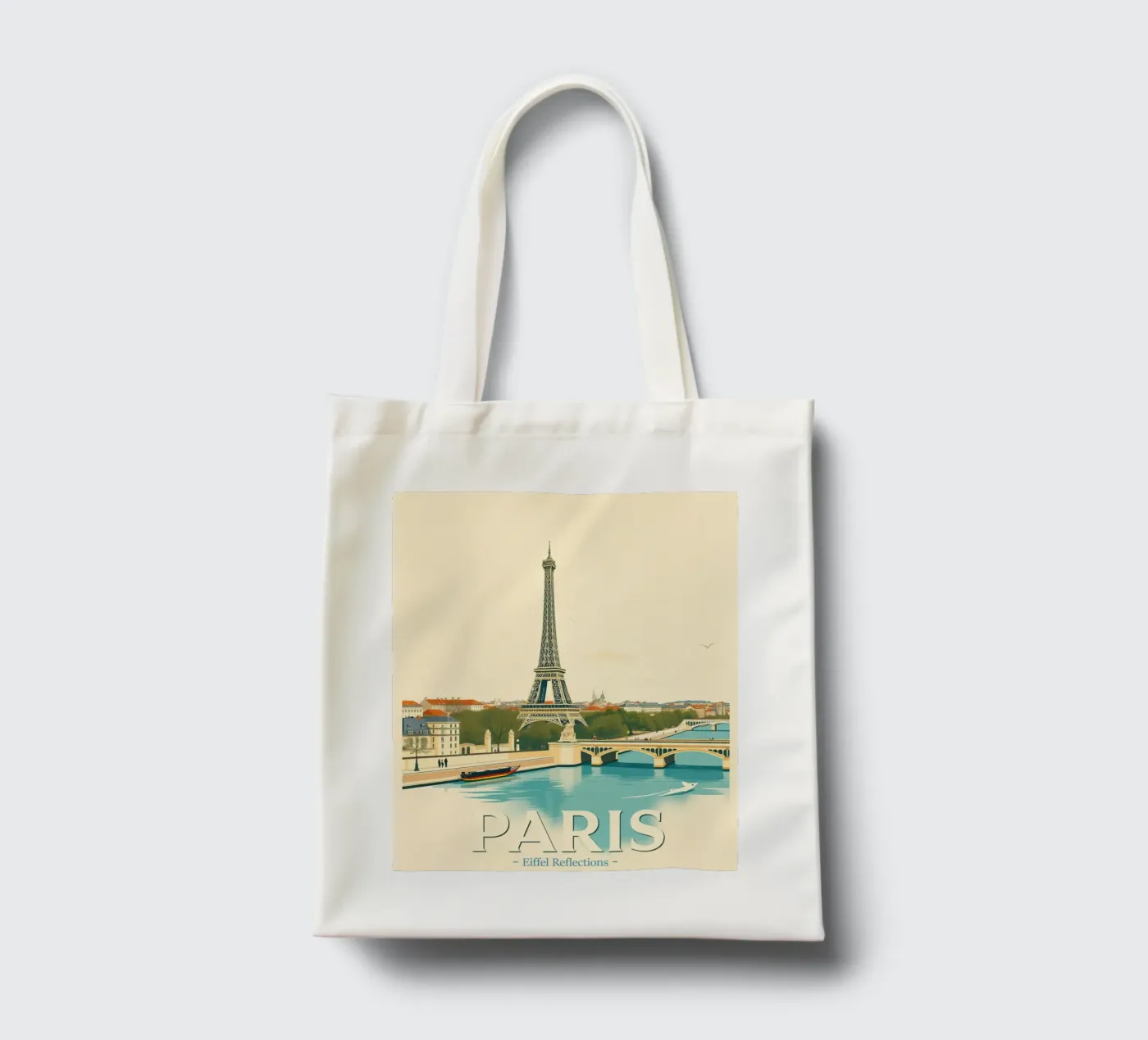 Paris - Eiffel Reflection tote bag by HicksShop