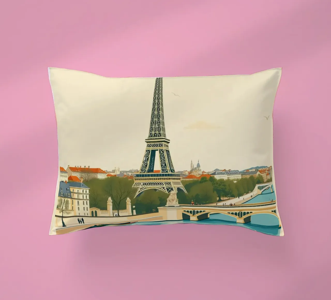 Parigi - Riflesso Eiffel cuscino da HicksShop