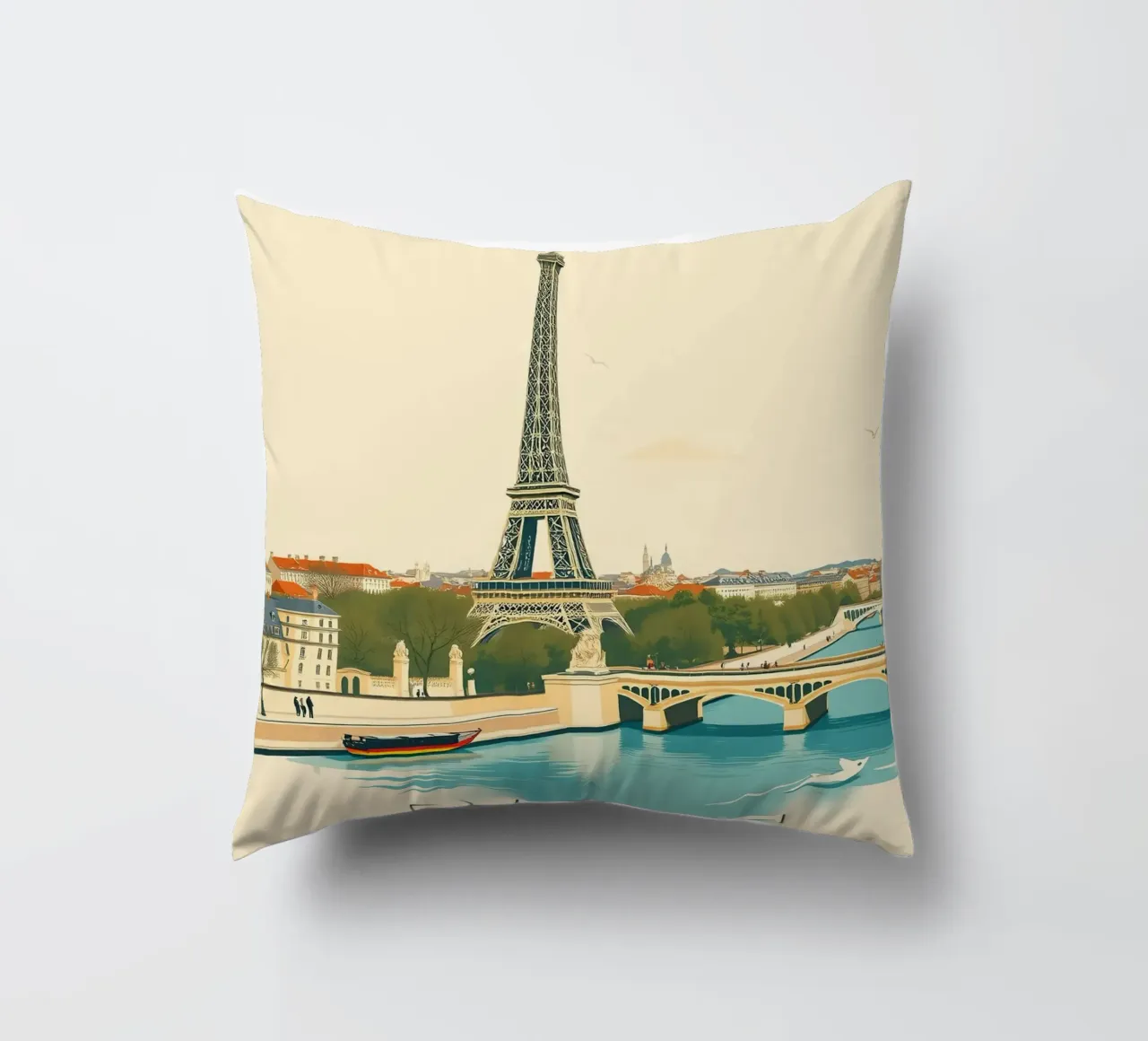 Parigi - Riflesso Eiffel cuscino da HicksShop