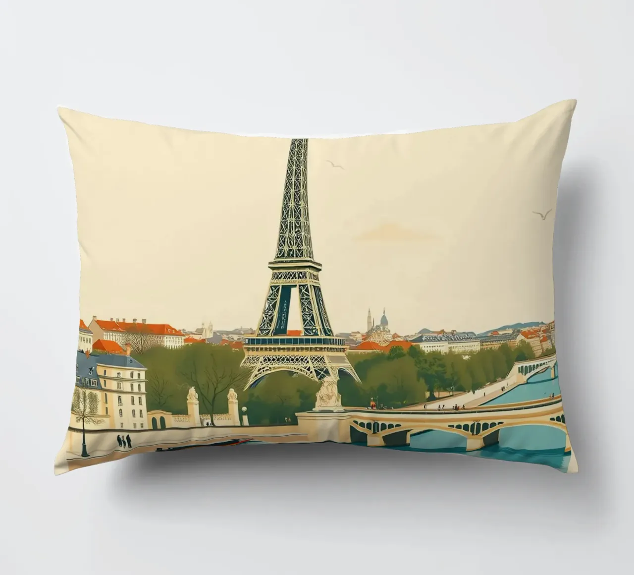 Parigi - Riflesso Eiffel cuscino da HicksShop