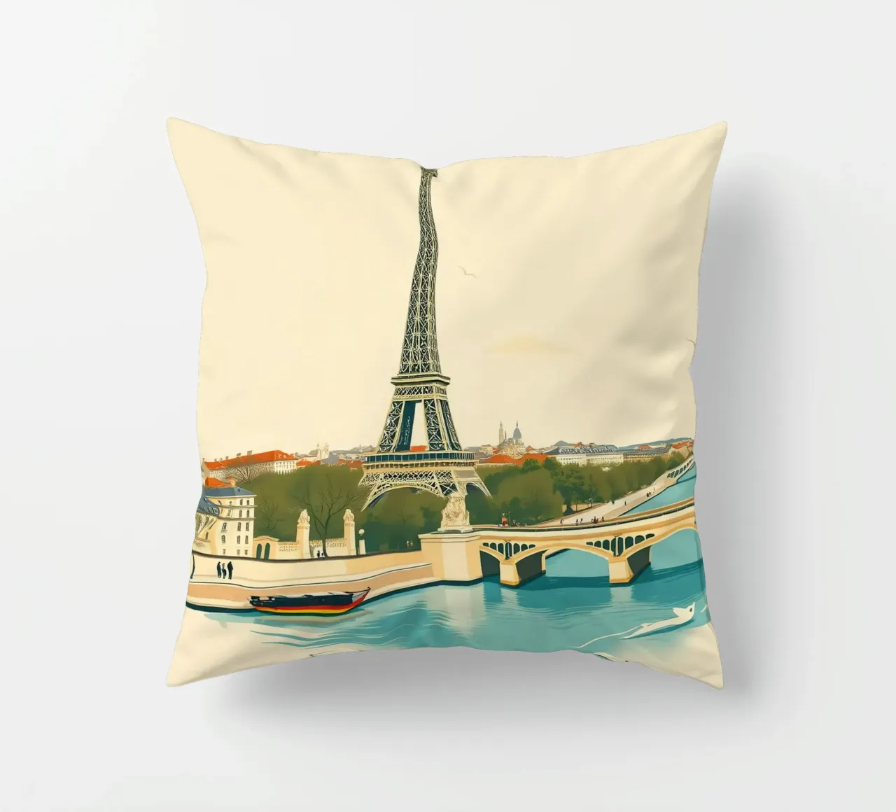 Parigi - Riflesso Eiffel cuscino da HicksShop