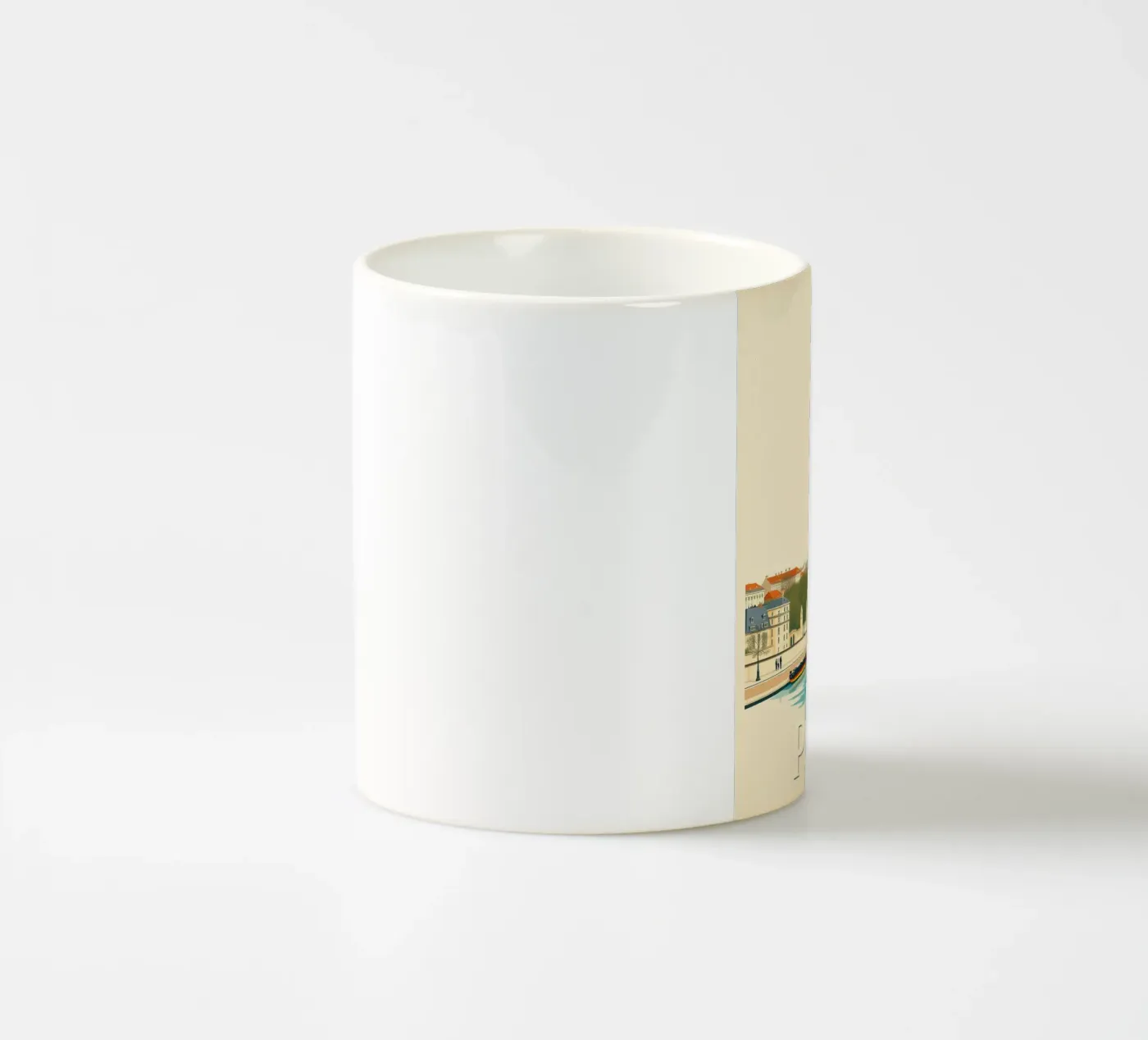 Paris - Eiffel Reflection ceramic mug by HicksShop
