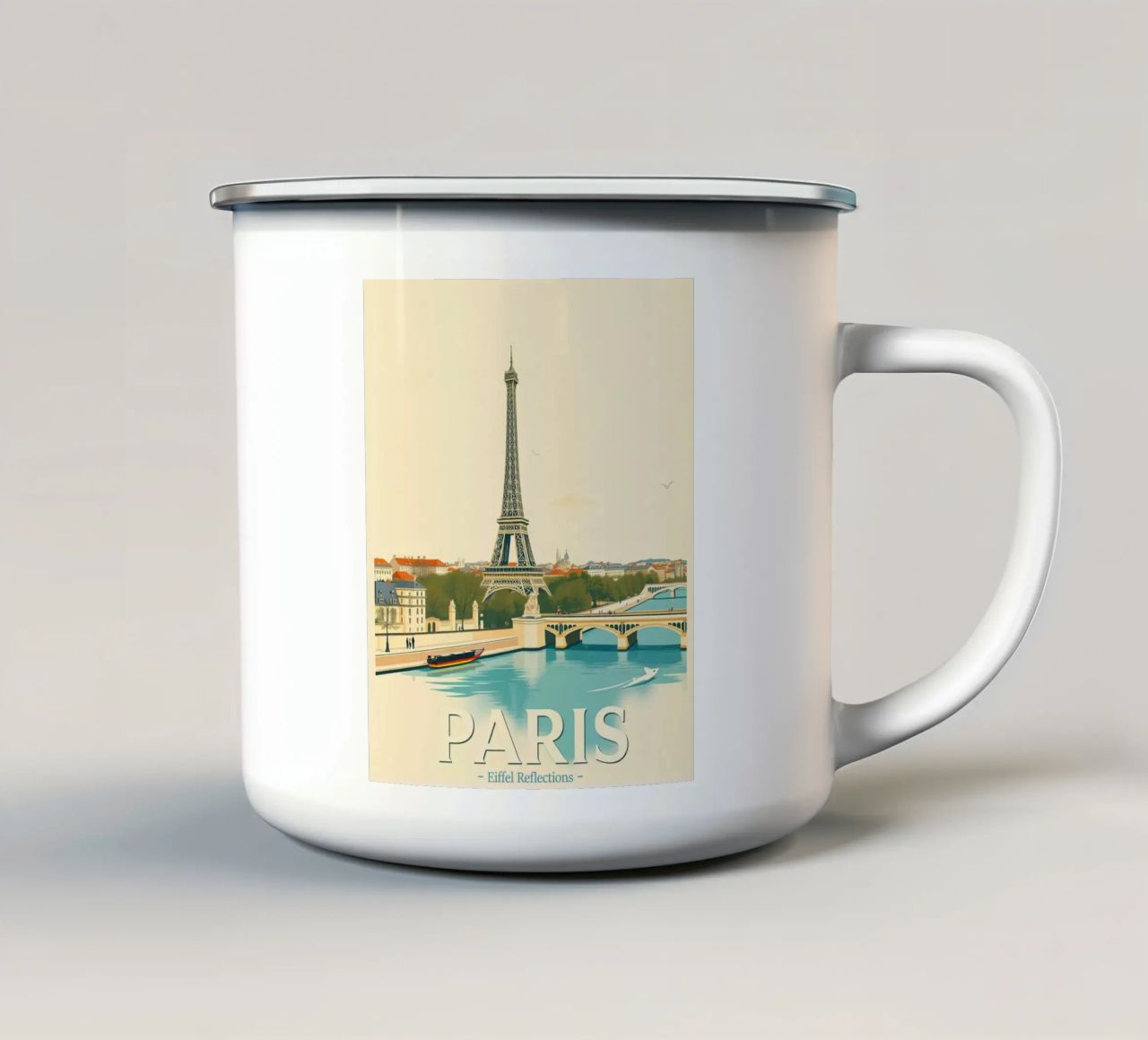 Parigi - Riflesso Eiffel tazza in smalto da HicksShop