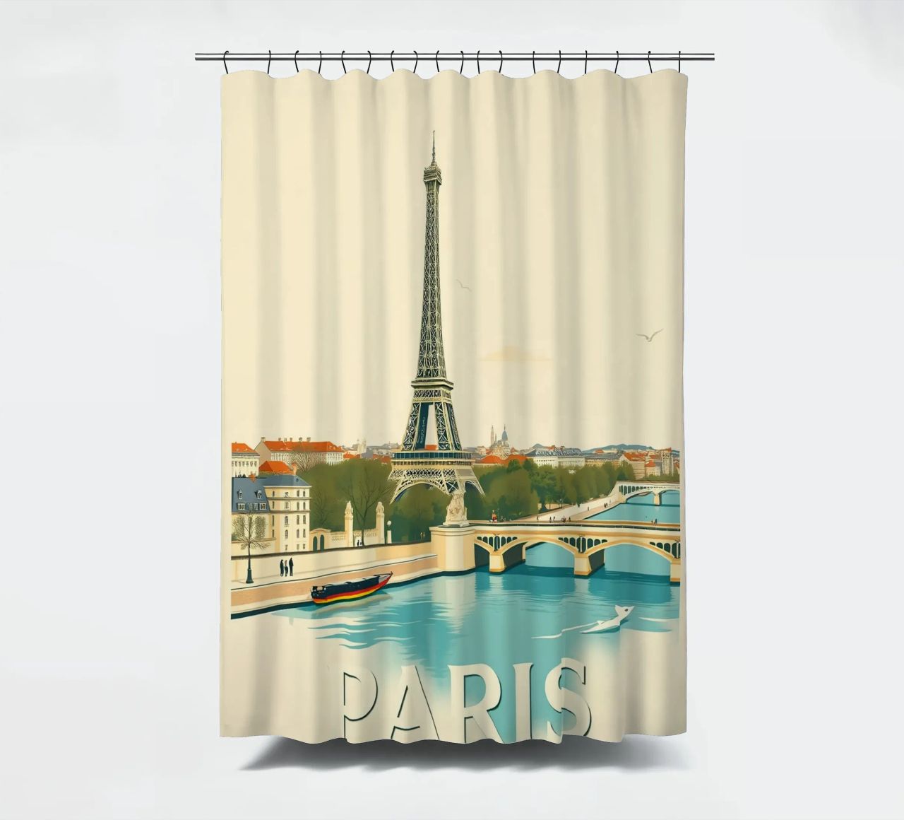 Parigi - Riflesso Eiffel tenda da doccia da HicksShop