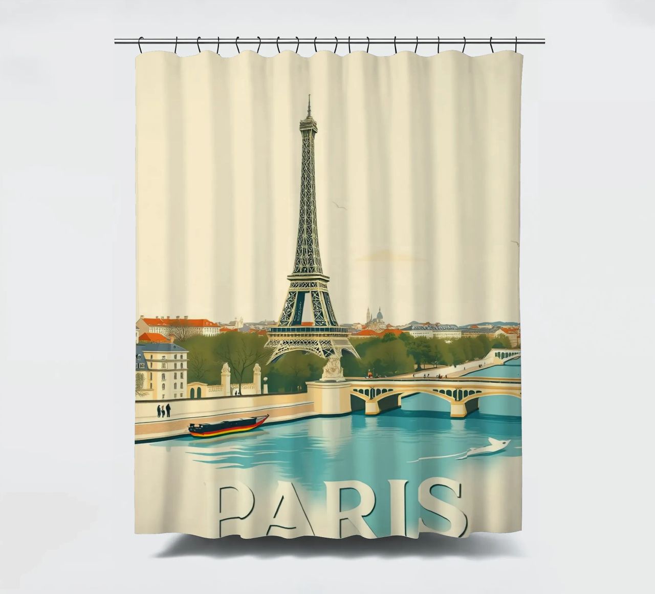 Parigi - Riflesso Eiffel tenda da doccia da HicksShop