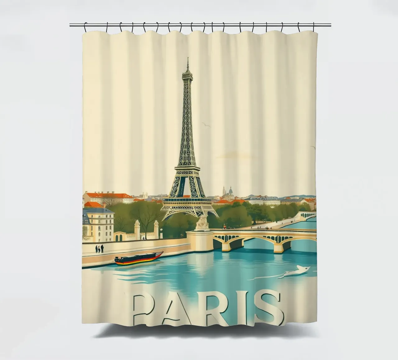 Parigi - Riflesso Eiffel tenda da doccia da HicksShop