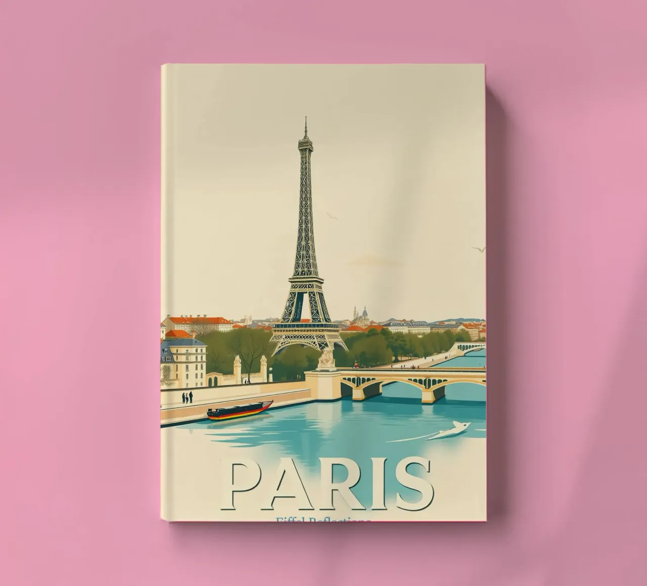 Paris - Eiffel Reflection notebook by HicksShop