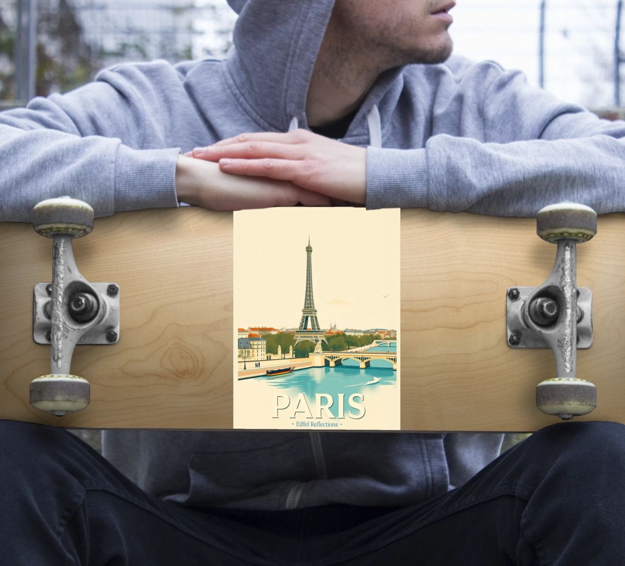 Parigi - Riflesso Eiffel adesivo da HicksShop