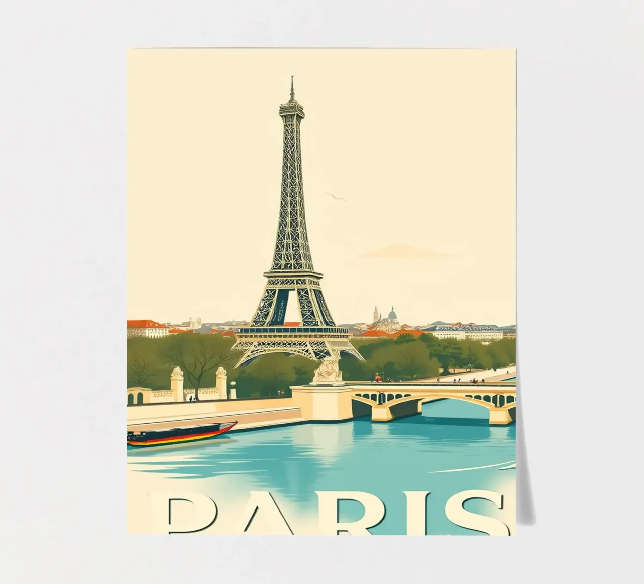 Paris - Eiffel Reflection sticker sheet by HicksShop
