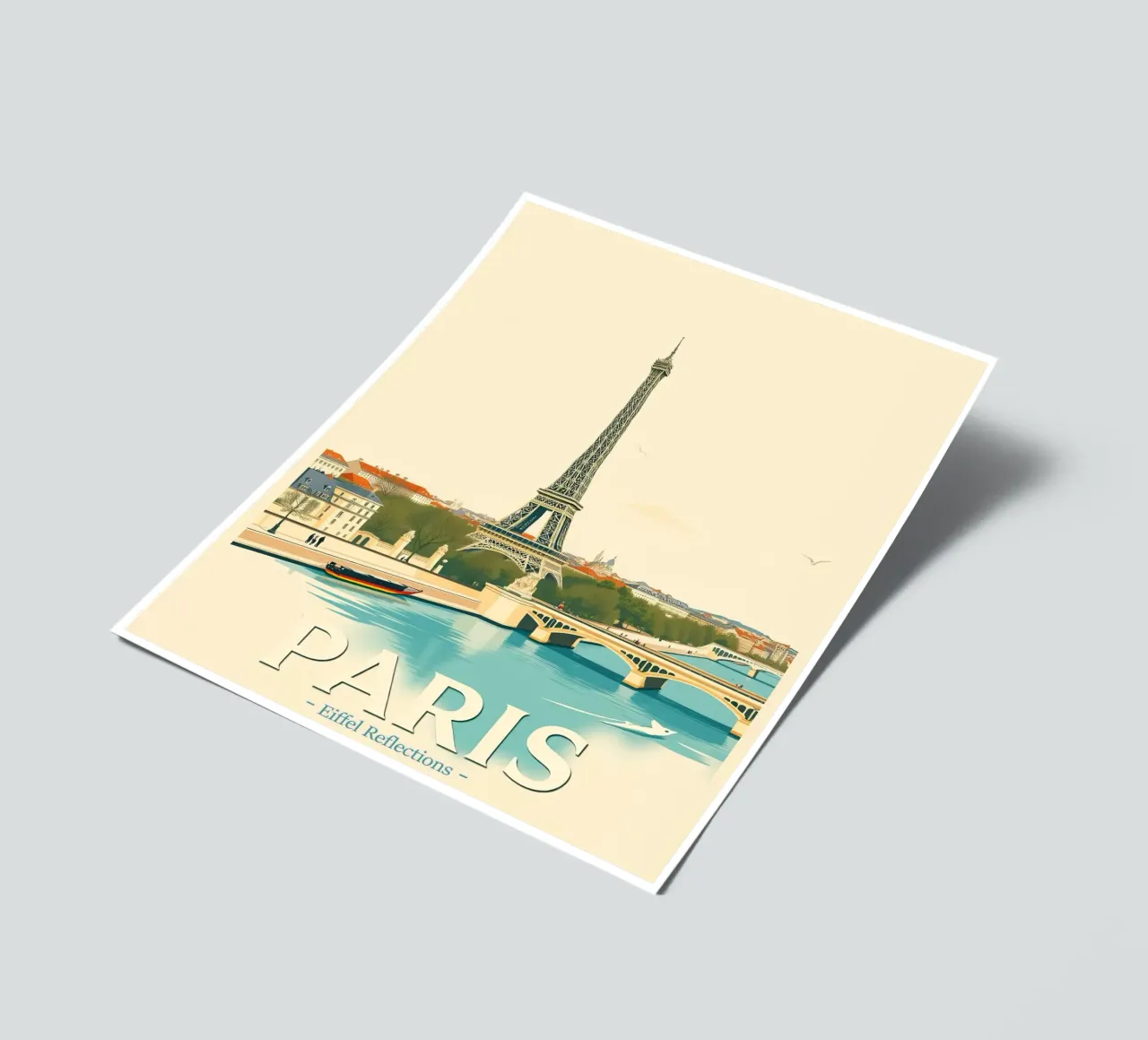 Paris - Eiffel Reflection sticker sheet by HicksShop