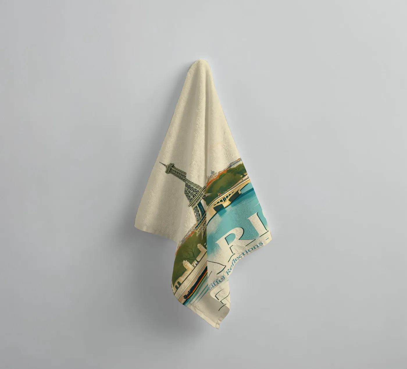 Paris - Eiffel Reflection towel by HicksShop