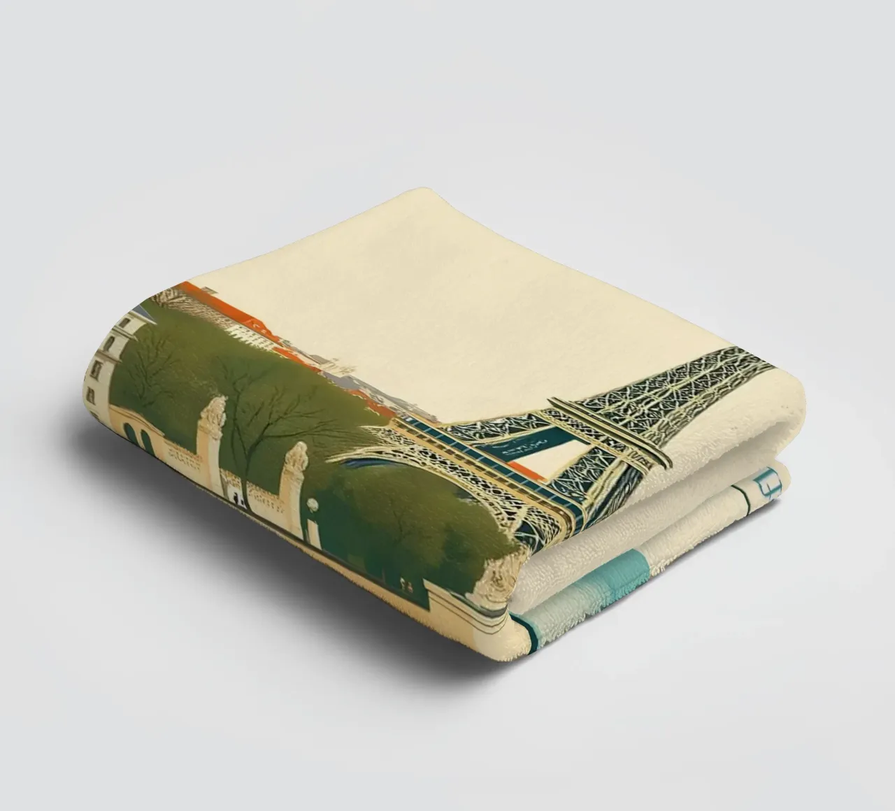 Paris - Eiffel Reflection towel by HicksShop