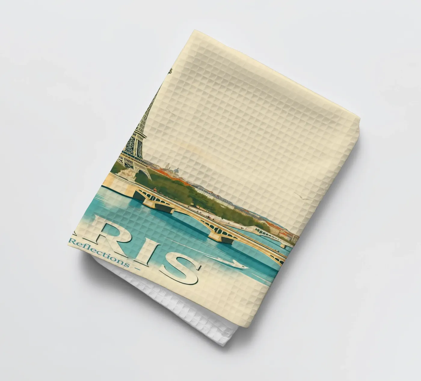 Paris - Eiffel Reflection torchon de HicksShop