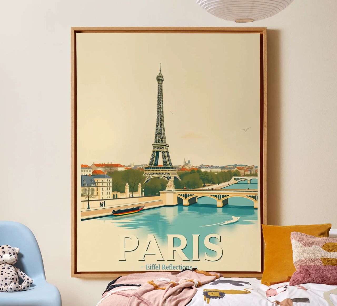 Parigi - Riflesso Eiffel tela da HicksShop