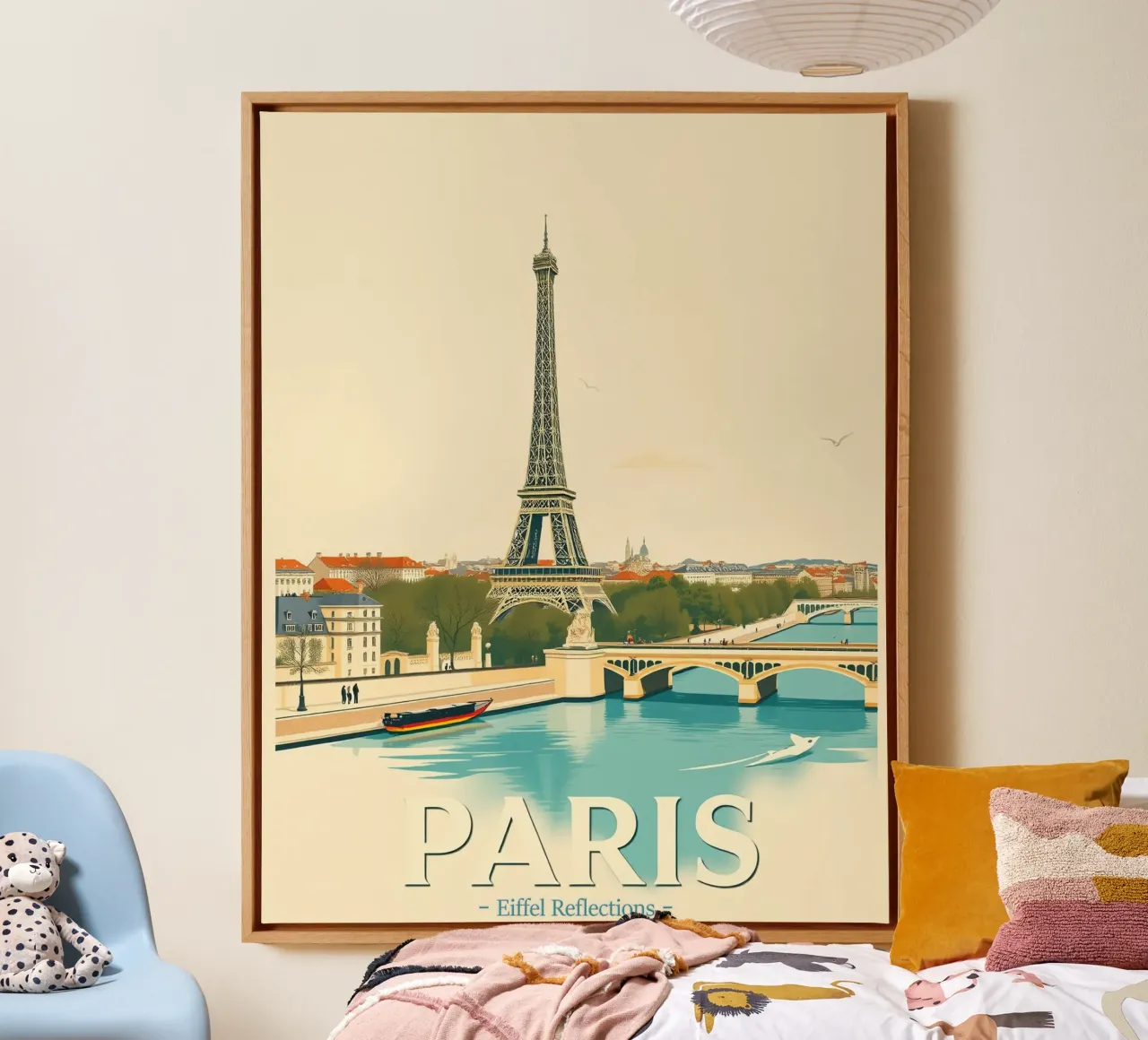 Parigi - Riflesso Eiffel tela da HicksShop