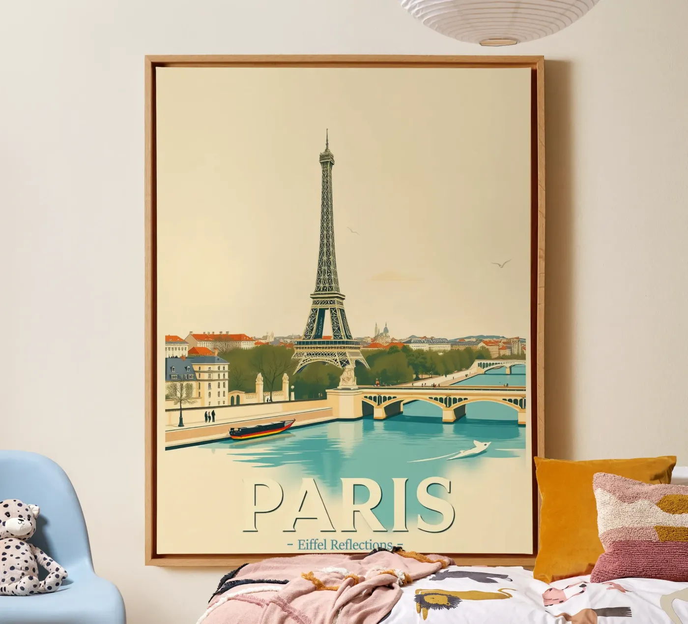 Parigi - Riflesso Eiffel tela da HicksShop