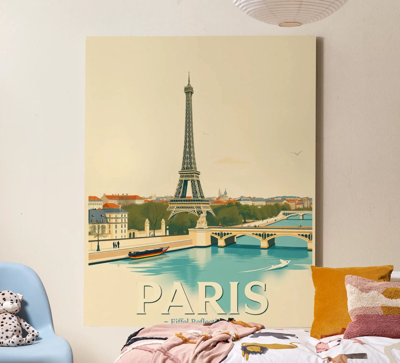 Parigi - Riflesso Eiffel tela da HicksShop
