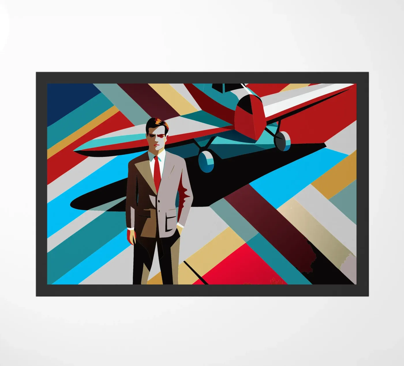 busines man vector doormat by zaidza