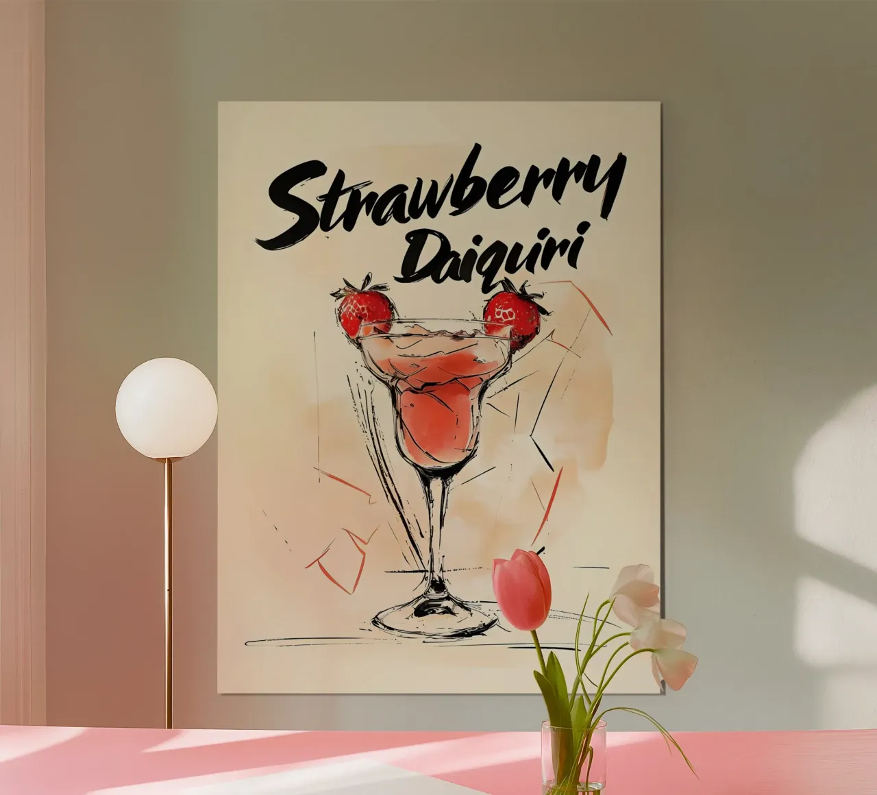 Cocktail Daiquiri alla fragola poster da 🥝 KIWI STORE