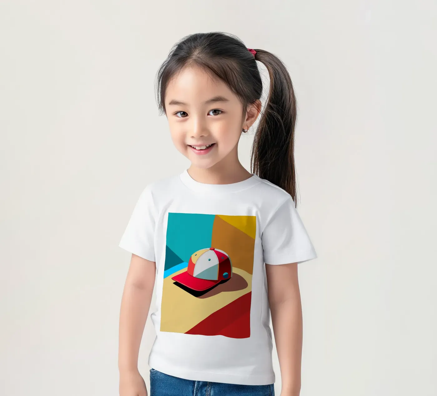 cap vector kids t-shirt by zaidza