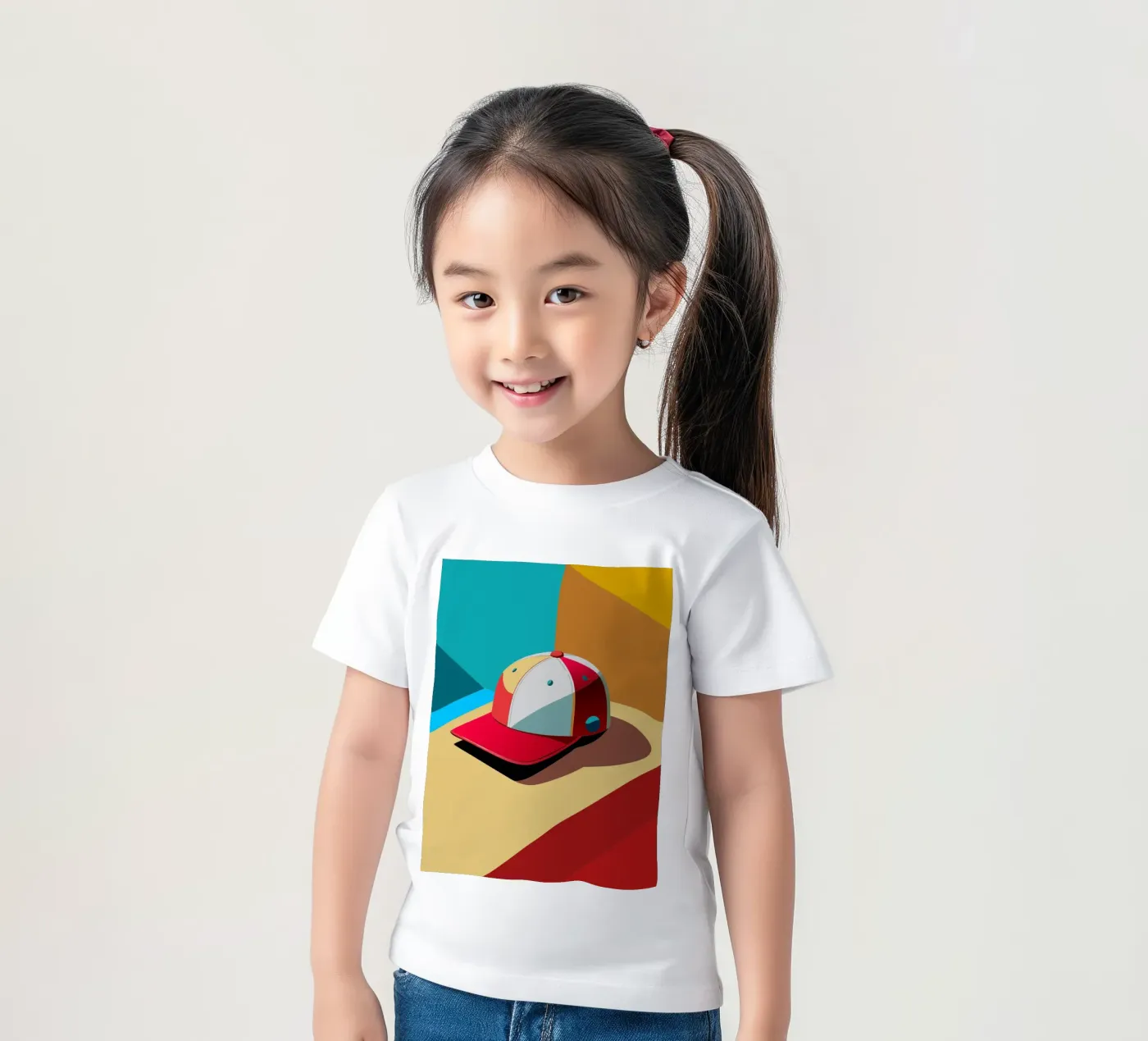 cap vector kids t-shirt by zaidza