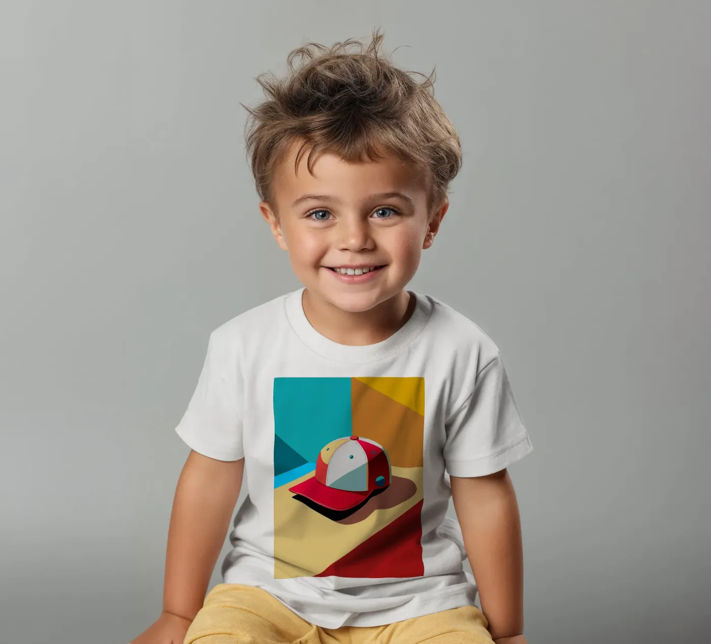 cap vector kids t-shirt by zaidza