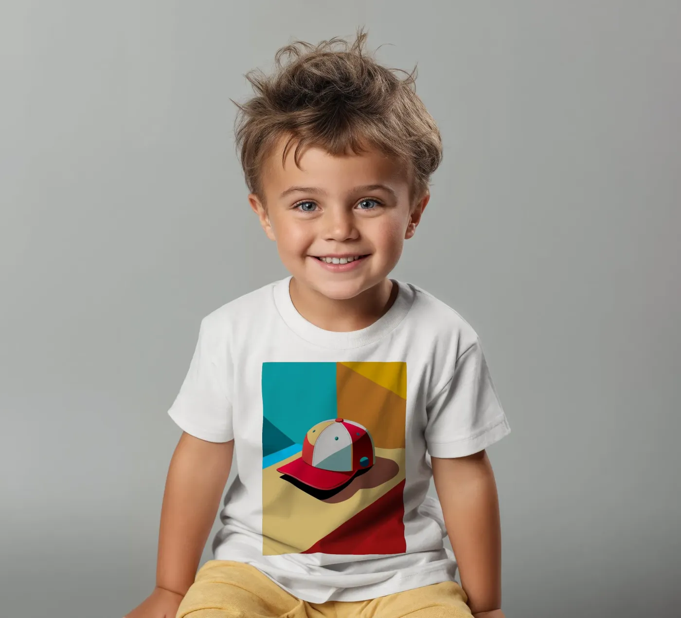 cap vector kids t-shirt by zaidza