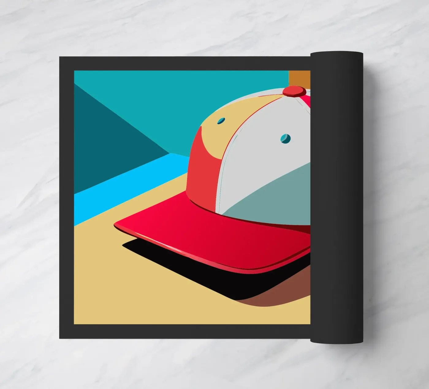 cap vector doormat by zaidza