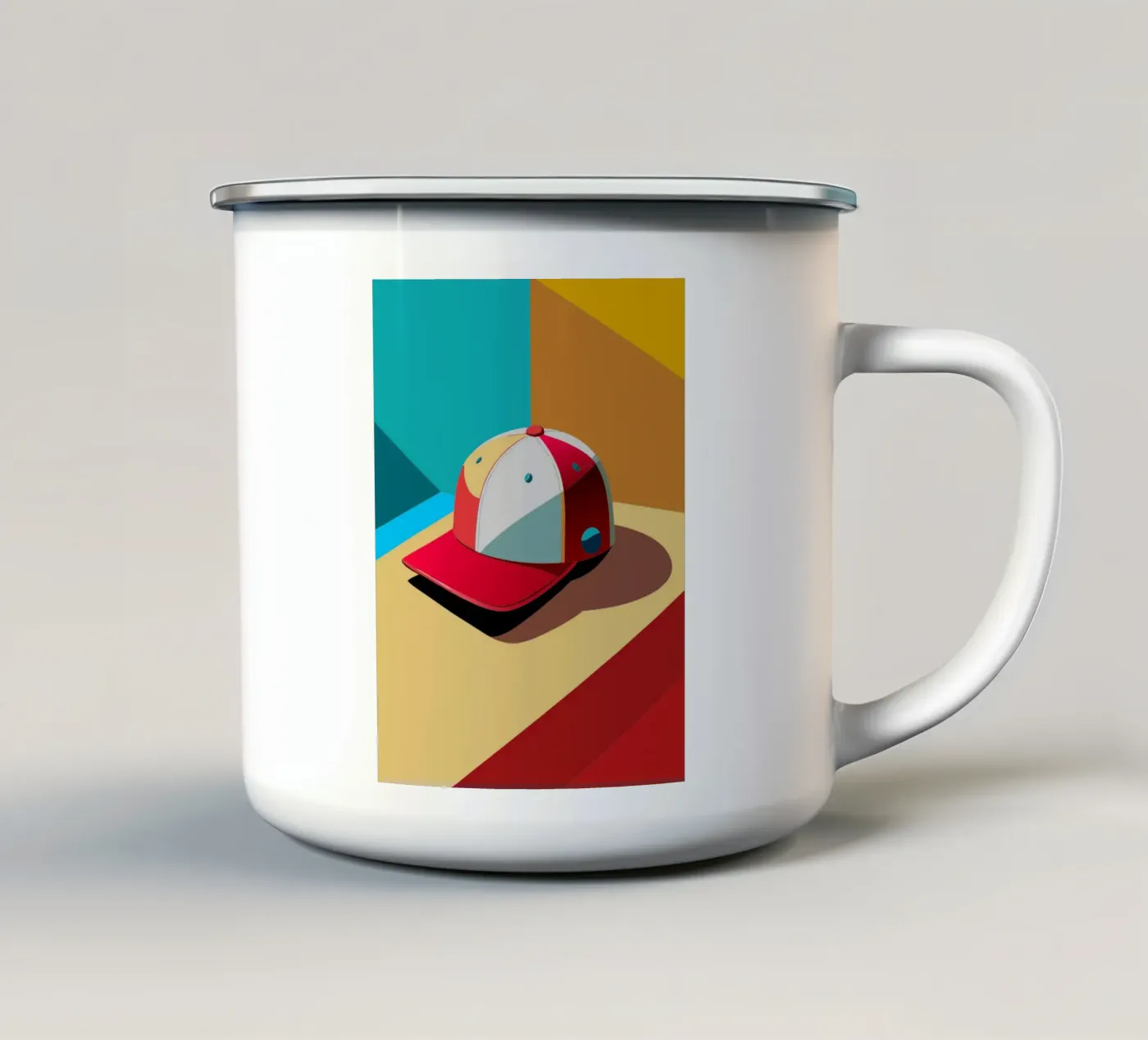 cap vector enamel mug by zaidza