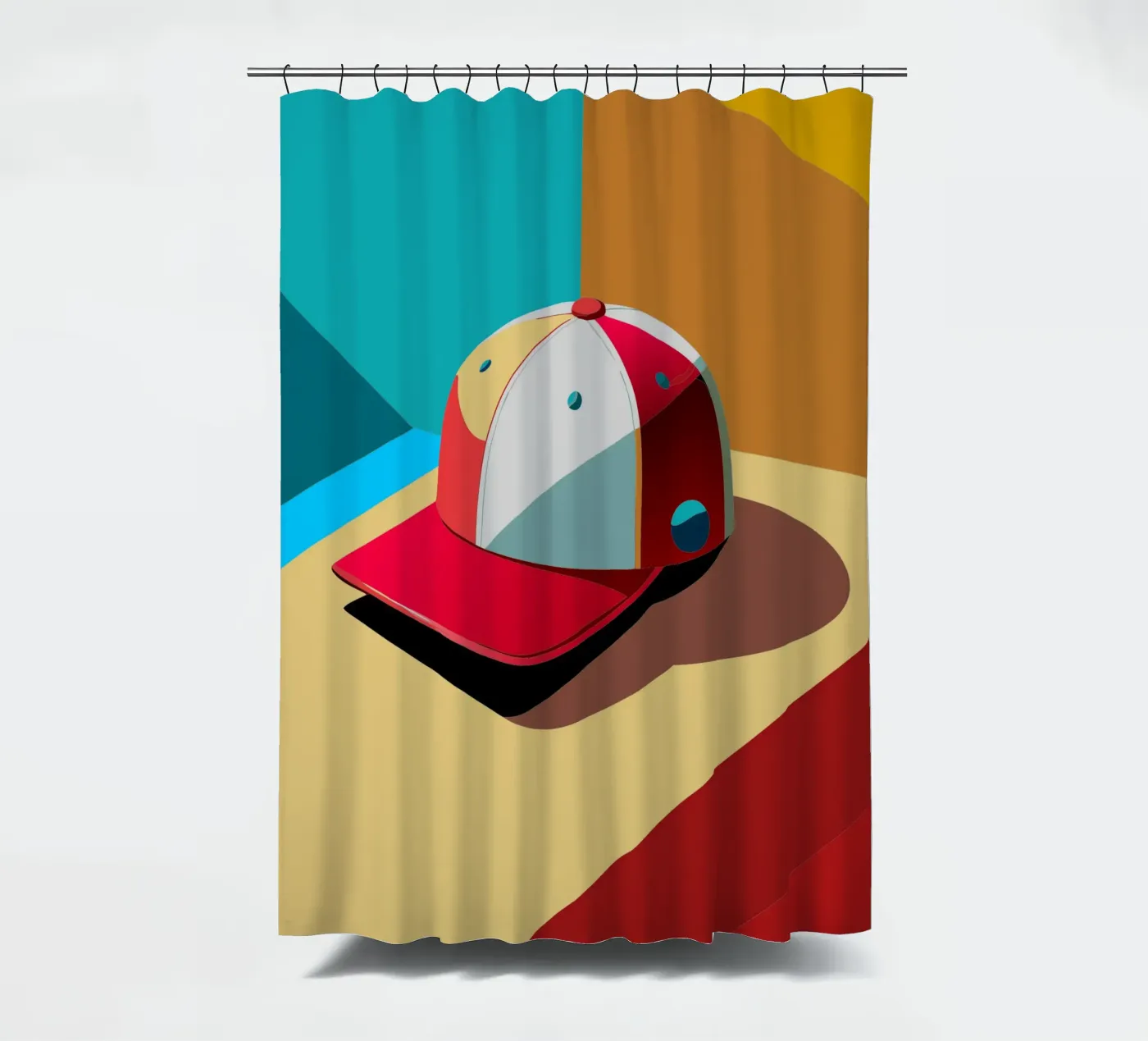 cap vector douchegordijn van zaidza