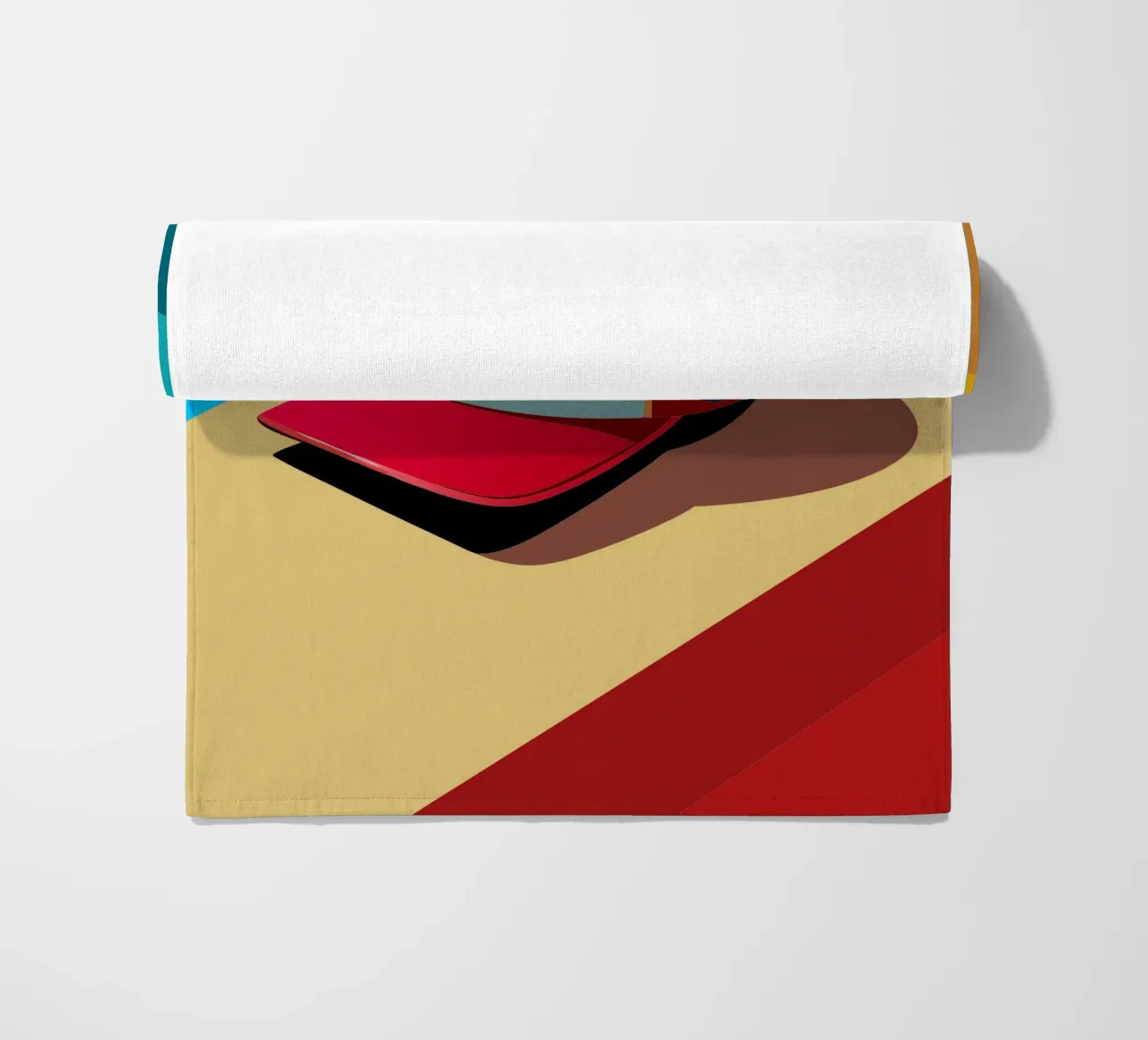 cap vector beach towel by zaidza