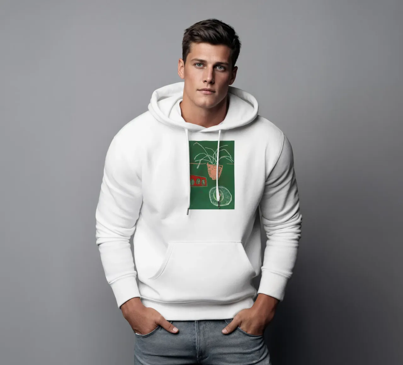 An Avocado And Three Eggs felpa con cappuccio da Sonia Brittain