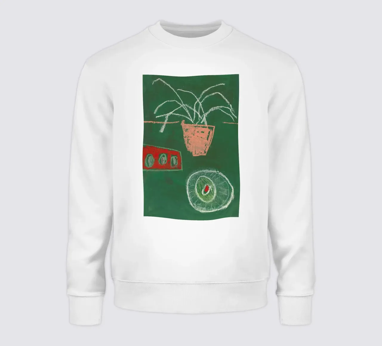 An Avocado And Three Eggs felpa da Sonia Brittain