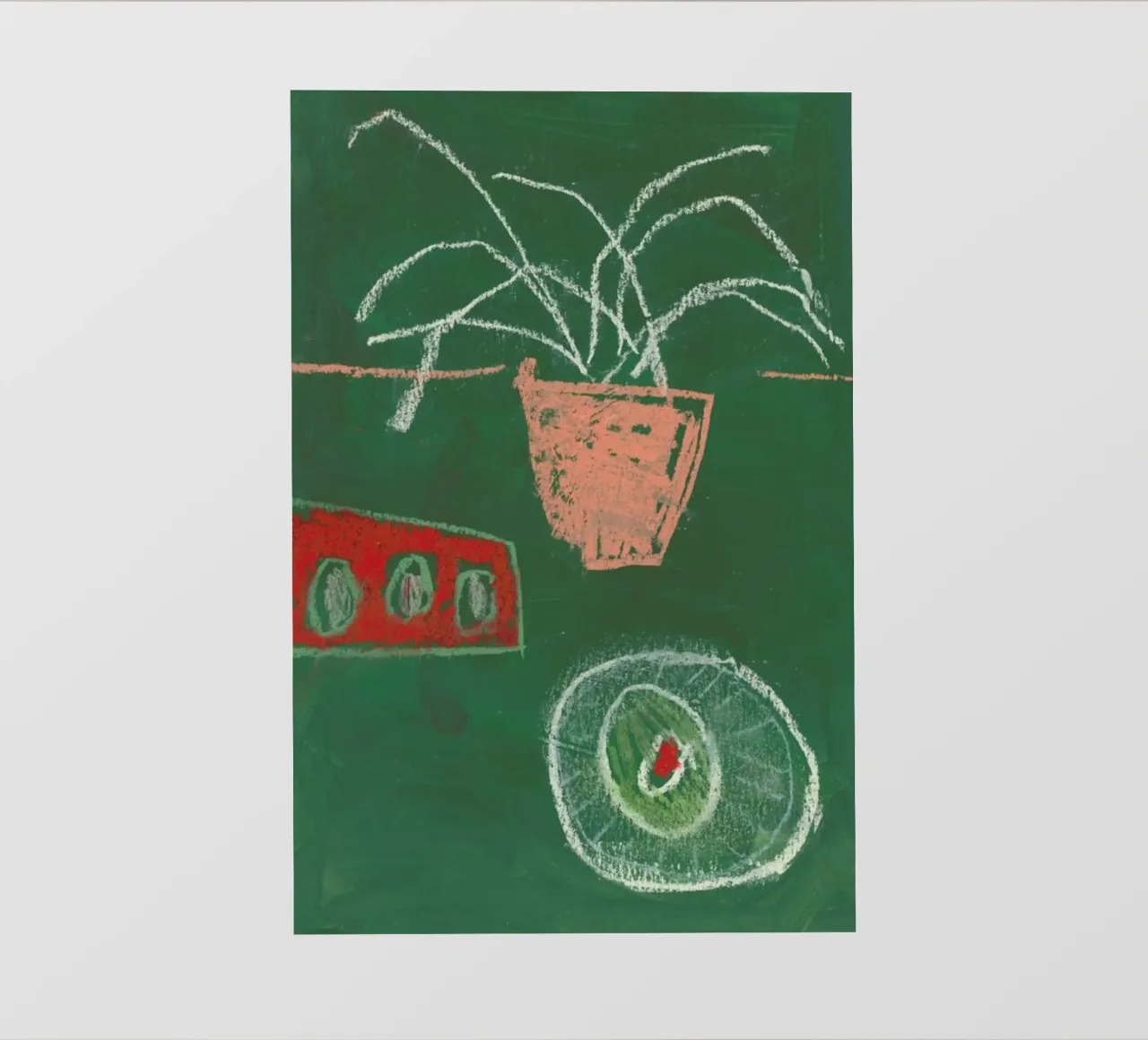An Avocado And Three Eggs pellicola backlit da Sonia Brittain