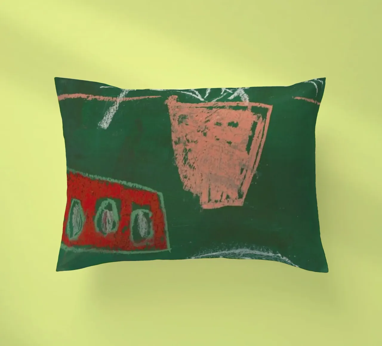 An Avocado And Three Eggs cuscino da Sonia Brittain