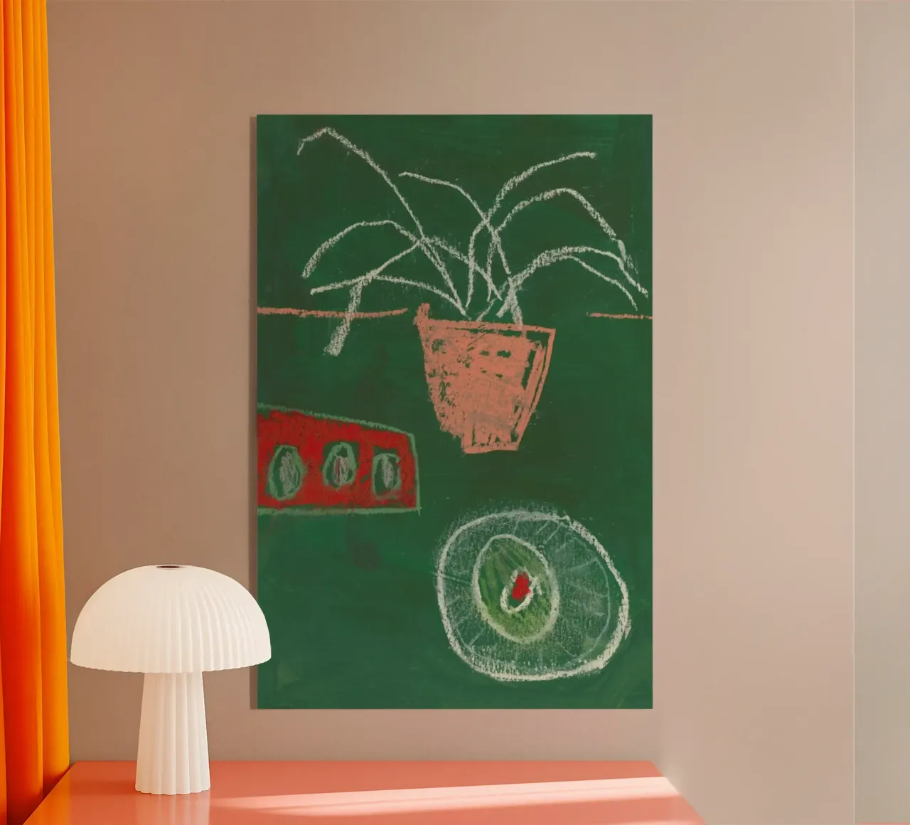 An Avocado And Three Eggs plexiglass da Sonia Brittain