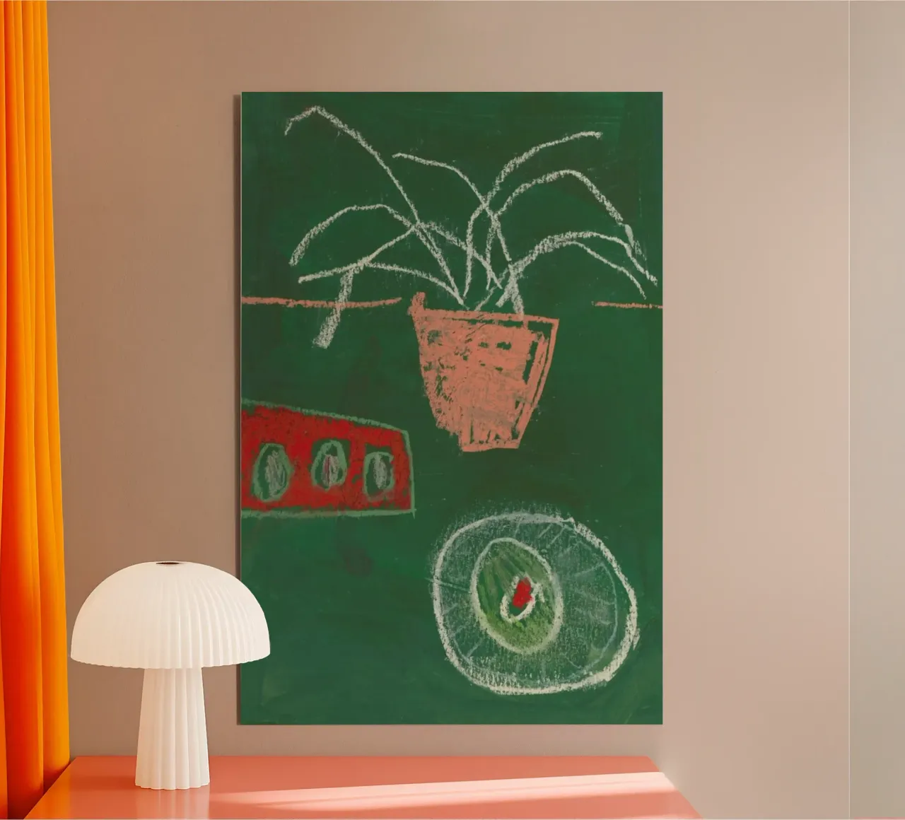 An Avocado And Three Eggs alluminio dibond da Sonia Brittain