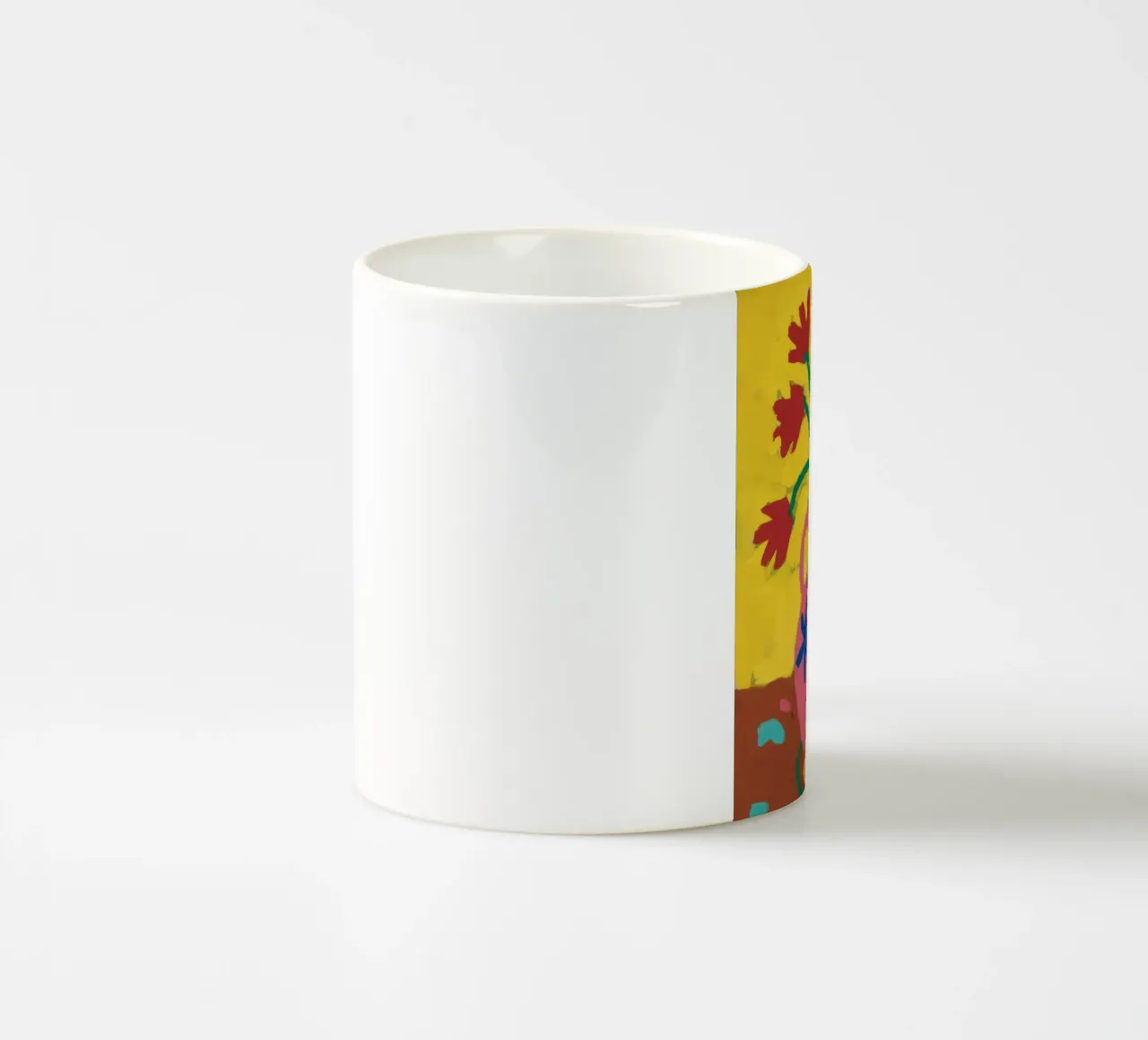 Gemusterte Vase Mohnblume Keramik Tasse von Tiga Bersama