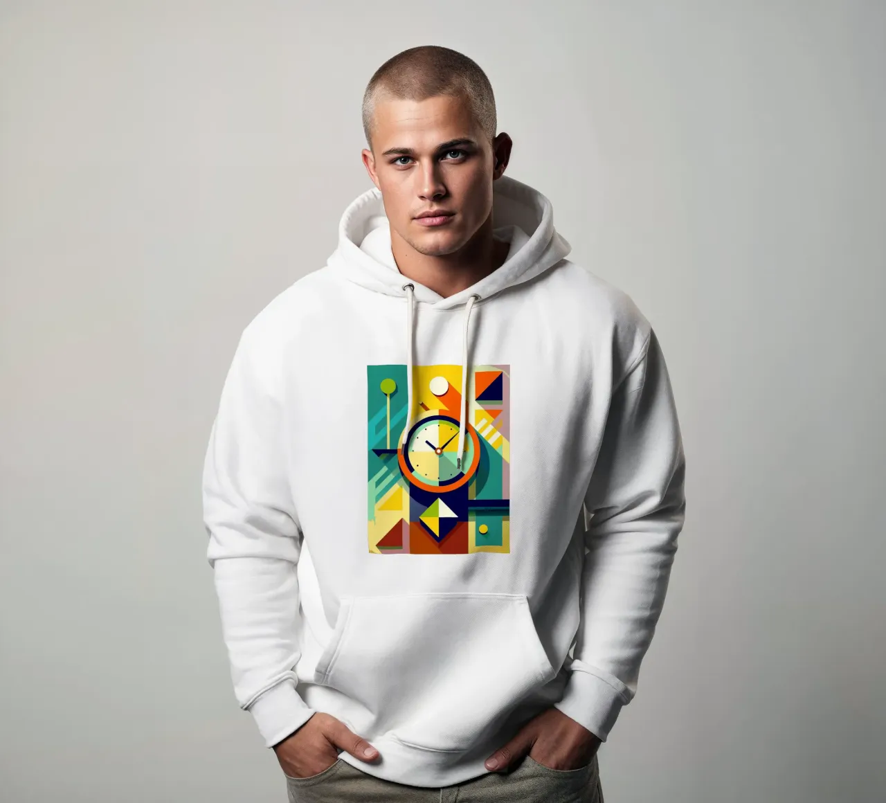 clock vector hoodie by zaidza