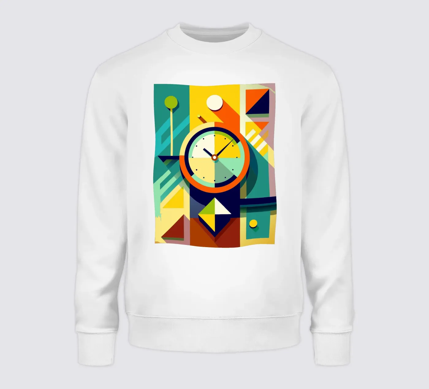 clock vector sweatshirt by zaidza