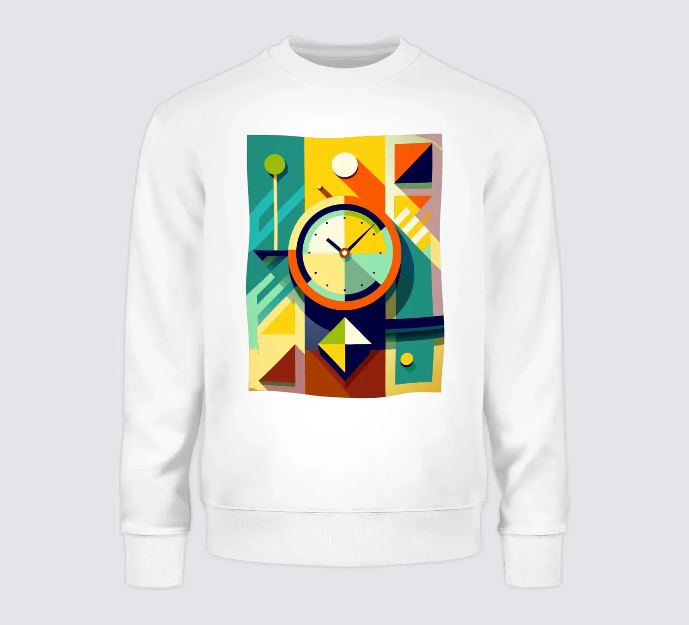 clock vector sweatshirt by zaidza