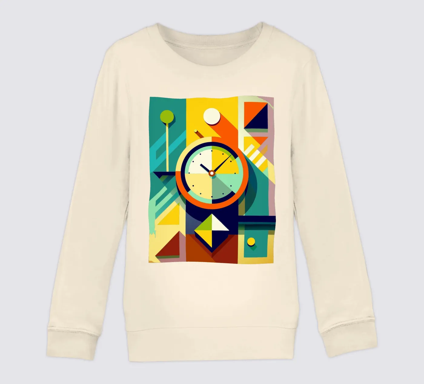 klokvector kinder sweatshirt van zaidza