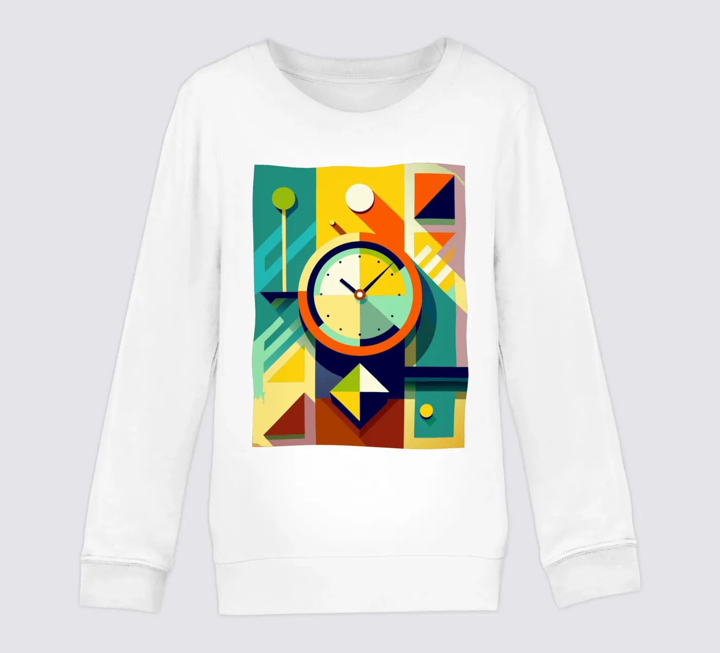 klokvector kinder sweatshirt van zaidza