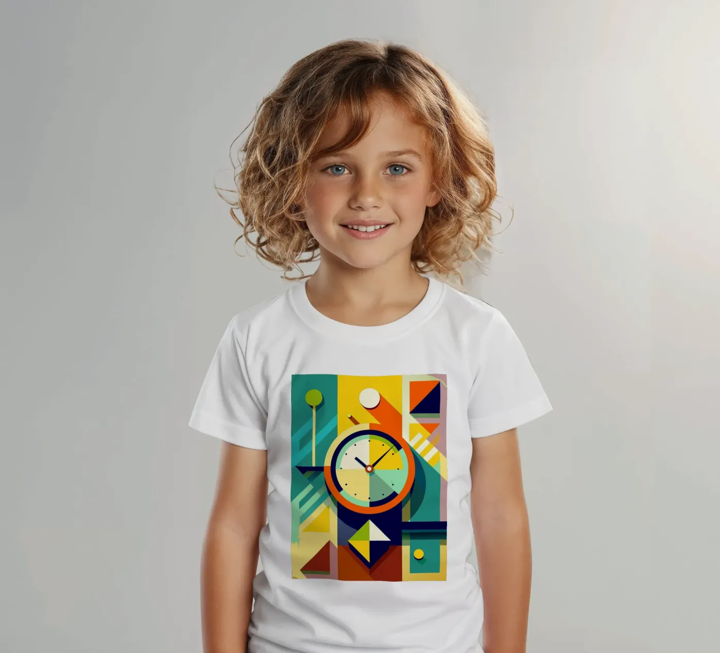 clock vector Kinder T-Shirt von zaidza