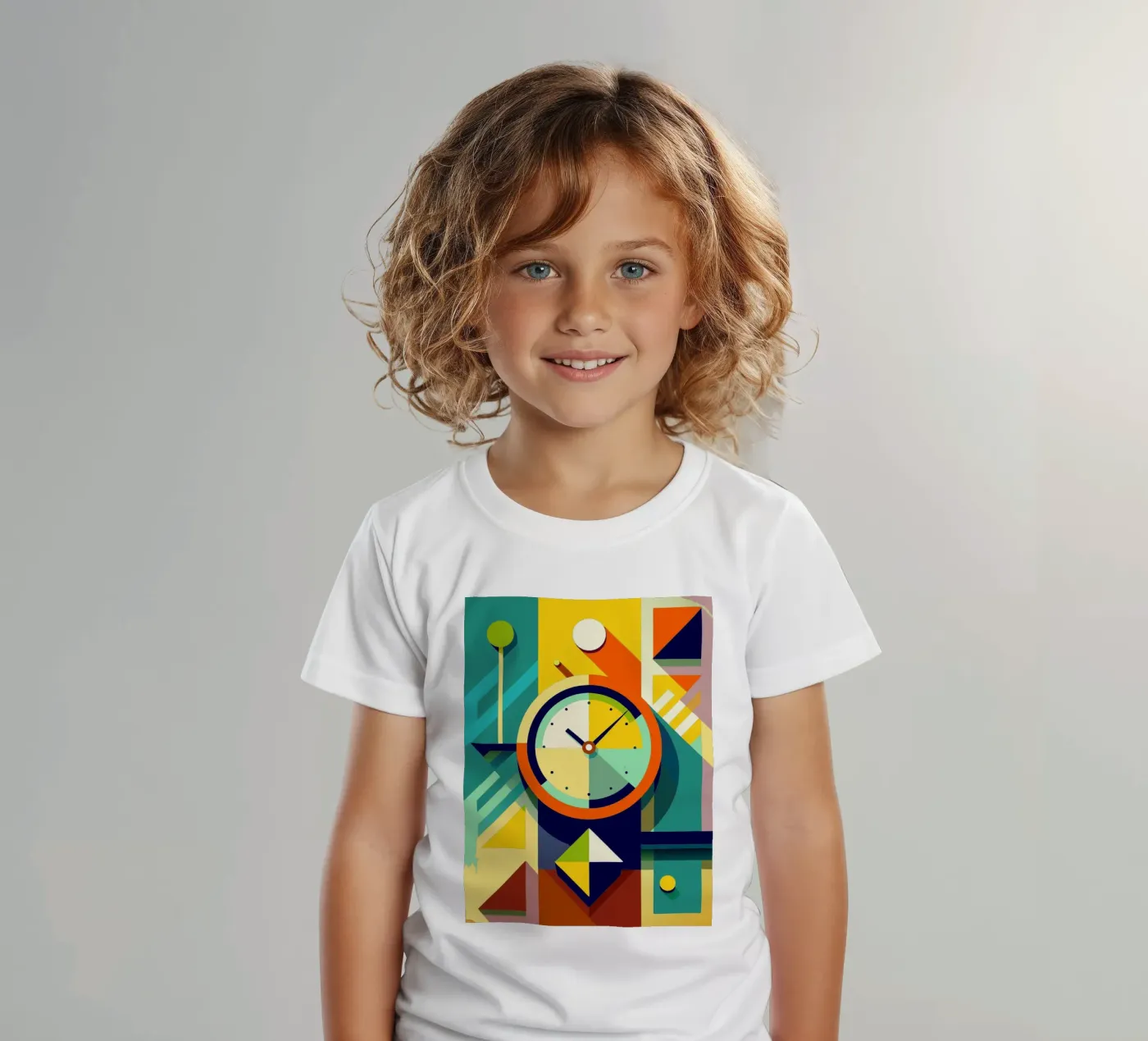 clock vector Kinder T-Shirt von zaidza
