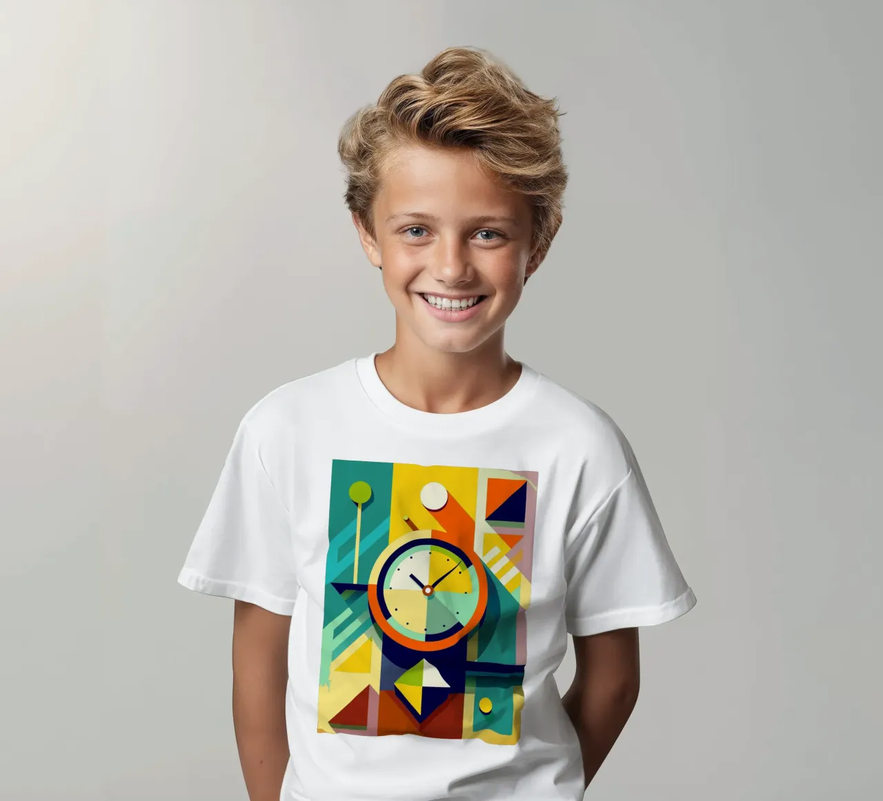 clock vector t-shirt bambini da zaidza