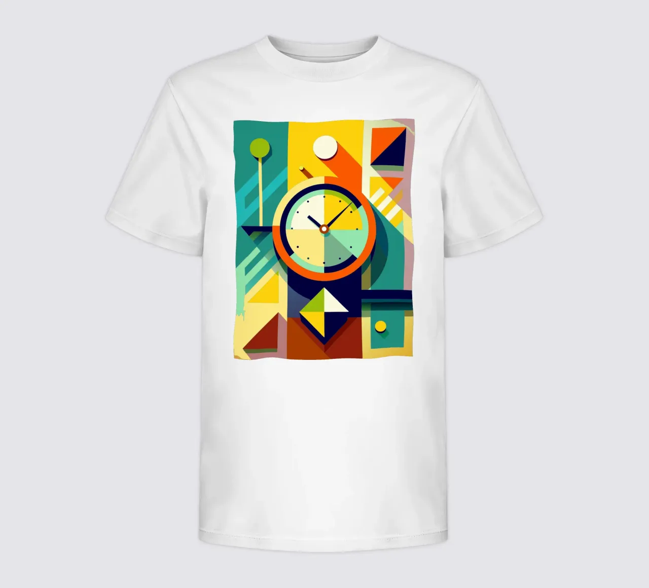vettore orologio t-shirt bambini da zaidza