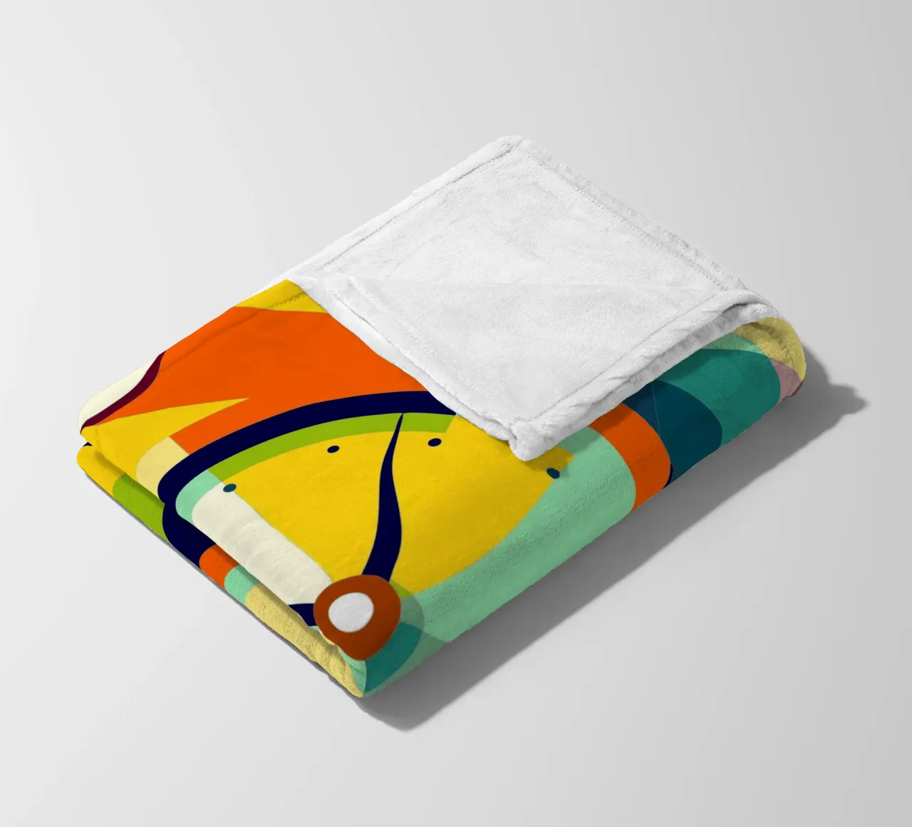 clock vector fleece blanket by zaidza